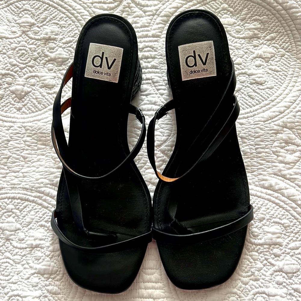 New Women’s Black dolce vita heel sandals NEW